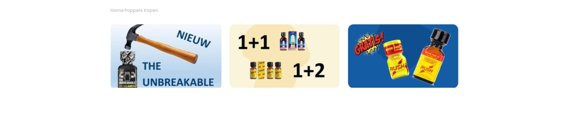 Breed assortiment en kwaliteit bij poppers-store.nl