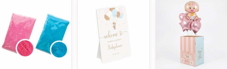 Feestmomenten rond zwangerschap bij Gender Reveal